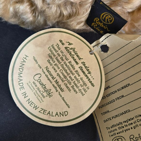 Robin Rive "Jennifer" 33/500 Country Life Bear New Zealand Mohair Jointed 15” - Picture 6 of 13